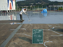 ウレタン防水１層目施工